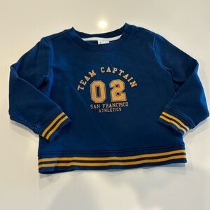 Janie and Jack Sweatshirt Captain Team Size 3